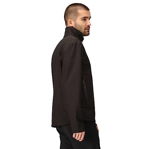Regatta Erkek Dendrick Yumuşak Kabuk Ceket, Siyah, XL