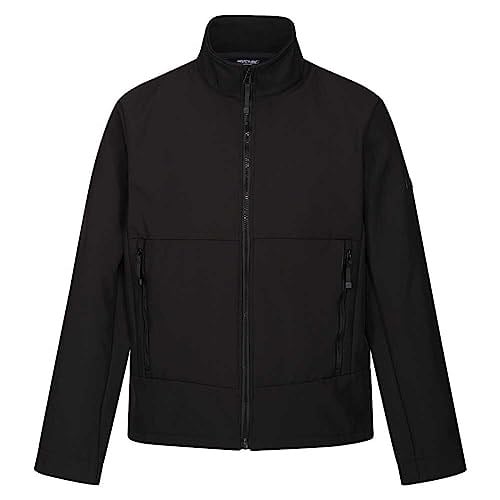 Regatta Erkek Dendrick Yumuşak Kabuk Ceket, Siyah, XL