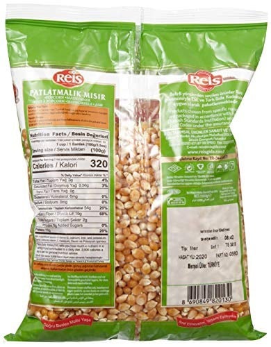 Reis Patlatmalık Mısır (Popcorn) 1 kg