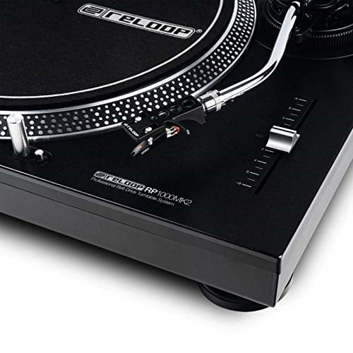 Reloop RP-1000 MK2 | Hifi/DJ Belt-Drive Pikap/Turntable, Ortofon OM Black Pikap İğnesi ve Headshell ile Birlikte - Seçenekler: RP-1000 MK2, RP-2000 MK2, RP-4000 MK2