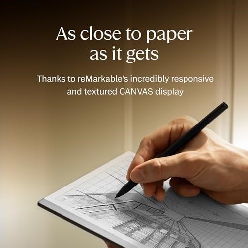 reMarkable 2 - Tablet Kağıt Yeni Nesil (Marker Plus Silgi dahil) - Kağıt gibi görünen bir ekranda yazılı notlar alın; metne dönüştürün; tüm cihazlarda görüntüleyin