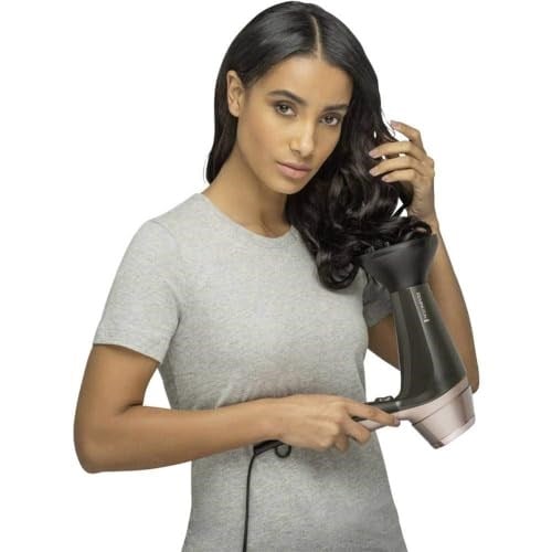 Remington Saç Kurutma Makinesi Curl & Straight, 3 Şekillendirme Aparatı Dahil, Konik Şekilli, Kıvırcık Saç Şekillendirme Başlığı, Difüzör, 45 Mm Yuvarlak Fırça, Bukleler Ve Dalgalar, 2200W D5706