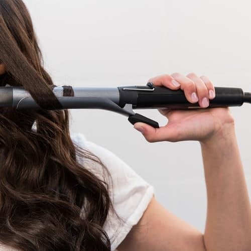 Remington Saç Maşası Pro Soft Curl , Yumuşak, Doğal Bukleler için 25 mm, 4 Kat Koruma, Antistatik Seramik Turmalin Kaplama, Dijital Ekran, 10 Sıcaklık Ayarı, Gümüş / Gri Ci6525