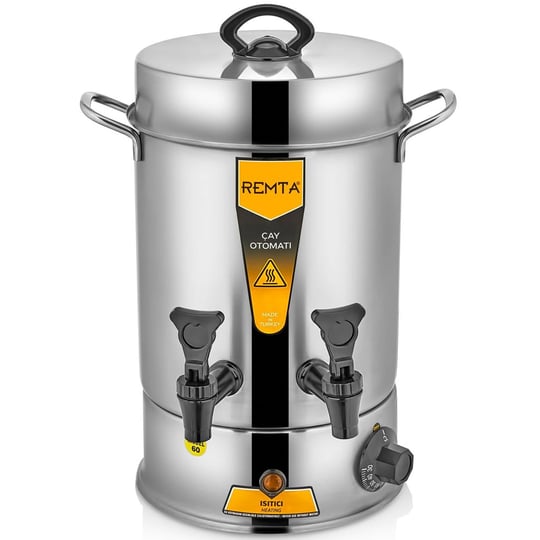 Remta Standart Çay Makinesi, 60 Bardak, Gümüş, 7 lt - Seçenekler: 7lt, 9lt, 12lt, 15lt, 22lt, 36lt, 50lt, 5lt