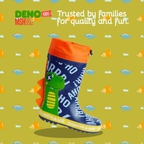 Renkli Dinozorlar Erkek Çocuk Yağmur Botu