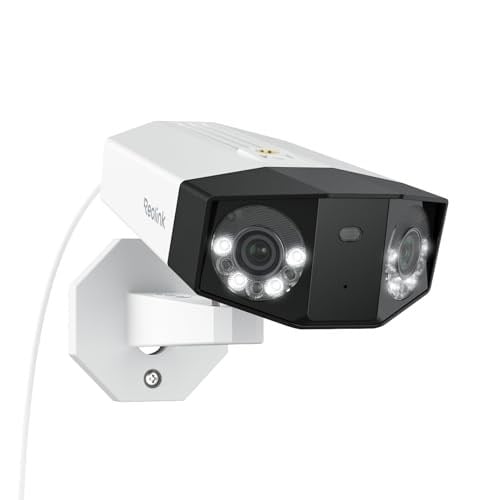 REOLINK Duo 3 PoE 16MP UHD Çift Lensli PoE Güvenlik Kamerası, 180° Panoramik Görünüm, Hareket İzleme, F1.6 Renkli Gece Görüşü, Kişi/Araç/Hayvan Algılama, 2 Yönlü Ses, 7/24 Kayıt Desteği