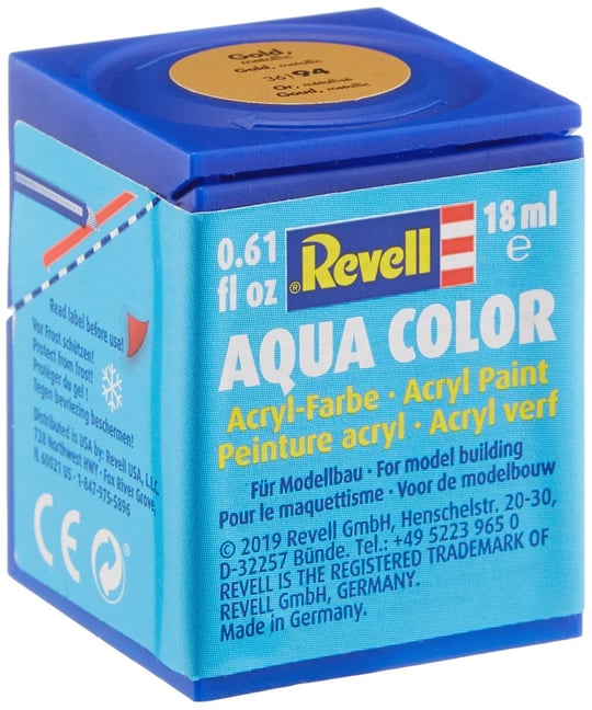 Revell - Su Bazlı Maket Boyası Altın Metalik 18 Ml (36194)