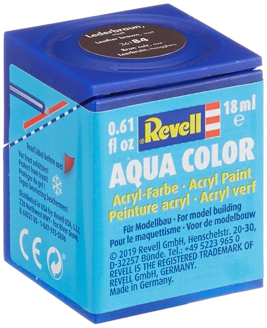 Revell - Su Bazlı Maket Boyası Deri Kahverengi Mat 18 Ml (36184)