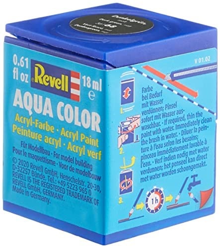Revell - Su Bazlı Maket Boyası Koyu Yeşil Mat Raf 18 Ml (36168)
