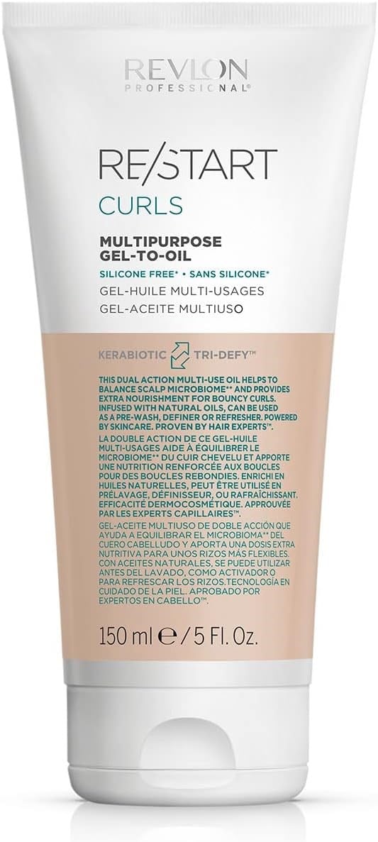 Revlon Professional Restart Curls Multipurpose Gel-To-Oil 150ml Sulfate & Silicone Free