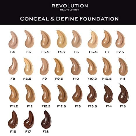 Revolution Conceal & Define Yağsız Fondöten F8