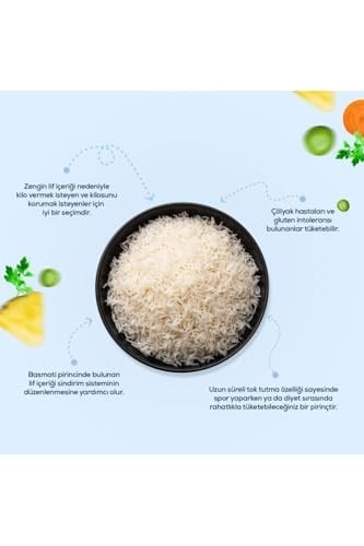 Rice Basmati 1121 Pirinç 900 gr X 3 Adet
