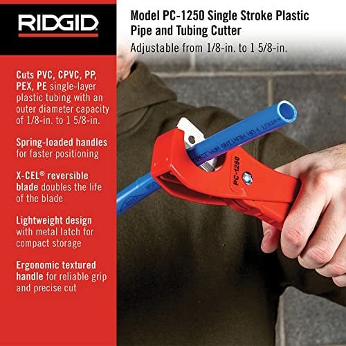Ridgid 42Mm Plastik Boru Kesici Pc-1250