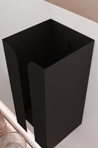 Risingmaber Metal Siyah Güçlü Yapışkanlı Organizer Peçetelik,Dispenser Mutfak Banyo Peçetelik MT107S