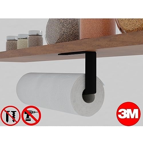 Risingmaber Yapışkanlı Kağıt Havluluk Yapışkanlı Havlu Askılığı, Banyo Askısı Yapışkanlı Havluluk ve Peçetelik 3M Yapışkanlı Tasarım MT72S