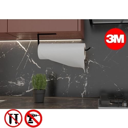 Risingmaber Yapışkanlı Kağıt Havluluk Yapışkanlı Havlu Askılığı, Banyo Askısı Yapışkanlı Havluluk ve Peçetelik 3M Yapışkanlı Tasarım MT72S