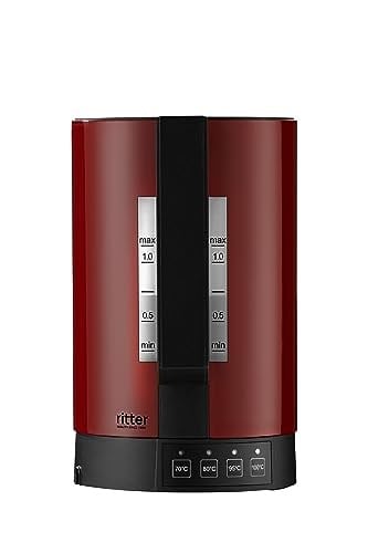 Ritter su ısıtıcısı Fontana 5, Kapasite 1,1 litre, kırmızı