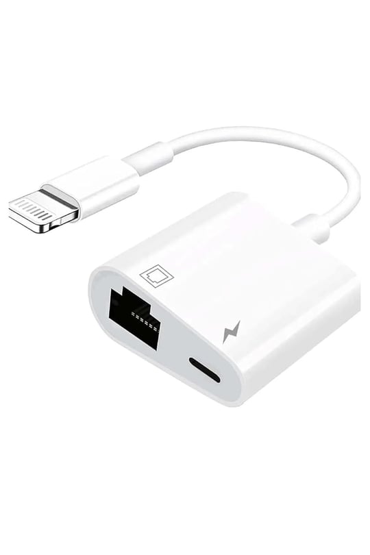 RJ45 Lightning Ethernet Dönüştürücü, Beyaz BBZR27