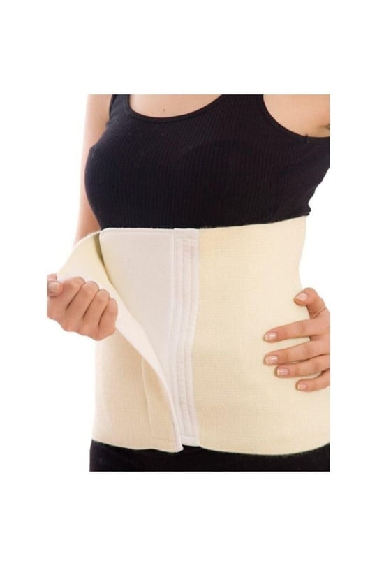 RKM TİCARET Unisex Krem Cırtlı Yün Korse Ten M-1
