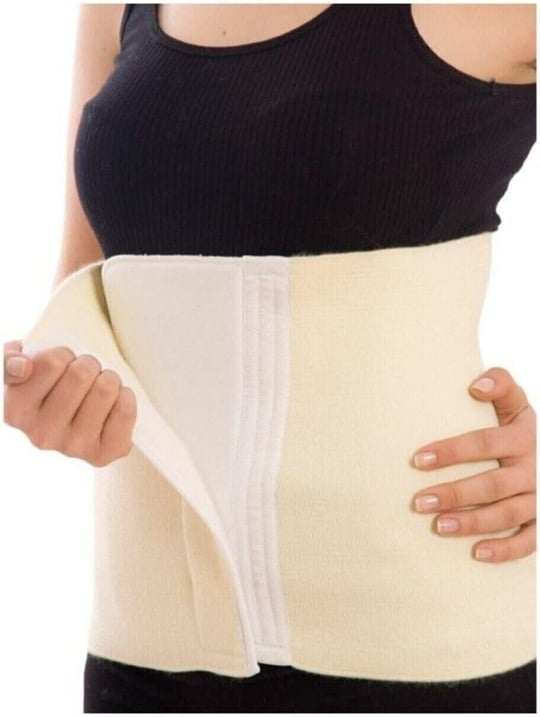 RKM TİCARET Unisex Krem Cırtlı Yün Korse Ten M-1