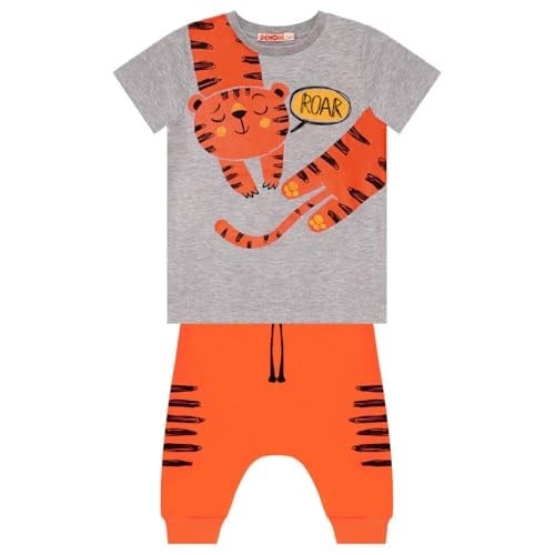 Roar Kaplan Erkek Çocuk T-shirt Kapri Şort Takım - Seçenekler: 2 Yıl, 4 Yıl, 5 Yıl, 6 Yıl, 7 Yıl
