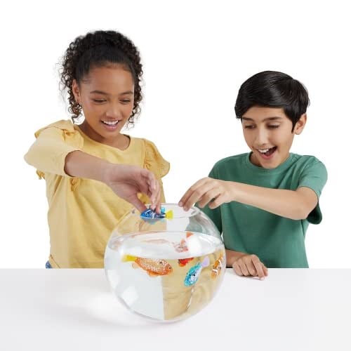 ROBO ALIVE Robo Fish Serisi 3 robot balık, 2li paket, turuncu ve deniz mavisi, birden fazla yönde yüzer, pille çalışır, oyuncak balık, havuz oyuncağı (2li paket, - Seçenekler: Seri 2, Seri 3, Modern