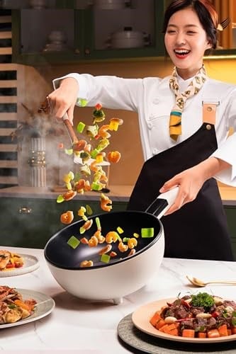 ROBO Çift Katlı Dijital Elektrikli Otomatik Yemek Pişirici Tencere 4.5 Litre 32 Cm