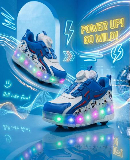 ROCKY PATENLİ IŞIKLI SPOR AYAKKABISI & TEKERLEKLİ SNEAKERS