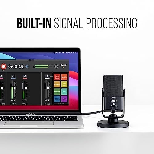 RODE NT-USB MINI, Sökülebilir manyetik ayaklı, Dahili Pop Filtreli, Kulaklık Preamlifikatörlü USB Mikrofon