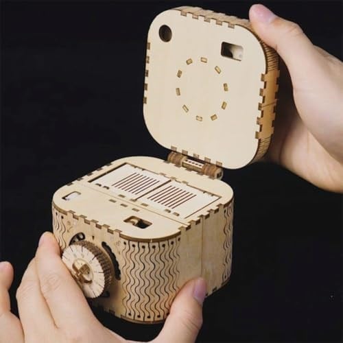ROKR 3D Ahşap Yapboz Mekanik Hazine Kutusu Modeli Kendin Yap Zeka Oyunları Projeleri 14 Yaş ve Üzeri Yetişkinler için