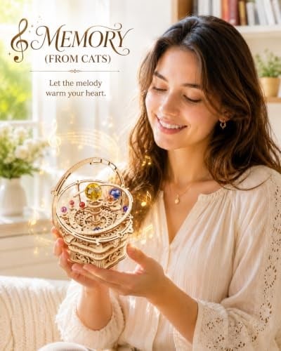 ROKR Mekanik Model Kiti Ahşap 3D Bulmaca Yetişkinler için Genç