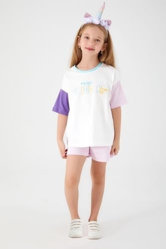 Roly Poly Kız Çocuk Krem Şortlu Takım, 2-4 Yaş, 8681255943858