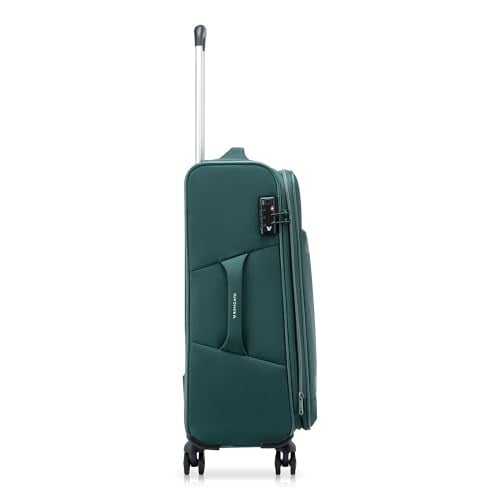 Roncato Yeşil Çekçekli Kumaş Valiz 41464287 Trolley Medio 4R Jazz 4.0