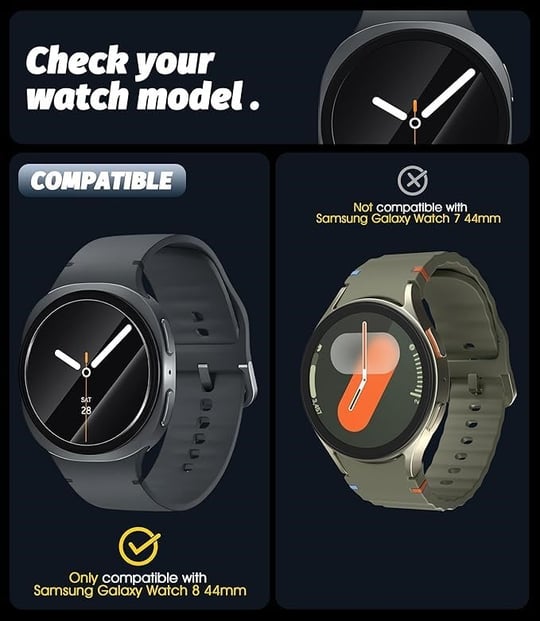 Rongep Samsung Galaxy Watch 8 44mm için Kolay Uygulama Aparatlı Ekran Koruyucu 9H Sertliğinde Çizilmeye Karşı Koruyan Dokunma - Seçenekler: Galaxy Watch 8 44mm, GT5 41mm, GT5 Pro 42mm, GT5 Pro 46mm...