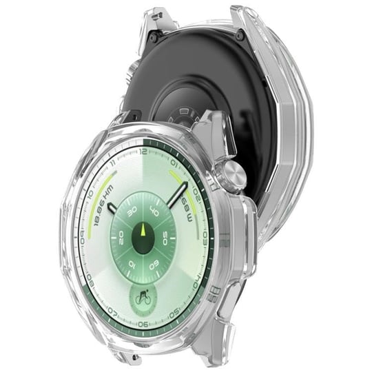Rongep [Soft-Case] Huawei Watch GT6 46mm için 360° Kasa Koruyucu Yumuşak TPU Kılıf Dokunmatik ve Netliği Etkilemeyen GT6 Koruyucu Darbelere Karşı Huawei Watch GT 6 Ekran Koruyuculu Kılıf (Şeffaf)