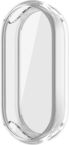 Rongep [Soft-Case] Xiaomi Mi Band 10 ile Uyumlu 360° Kasa Koruyucu Kılıf Yumuşak TPU Malzeme Dokunmatiği ve Netliği Etkilemeyen Darbelere Karşı Xiaomi Mi Band 10 Ekran Koruyuculu Kılıf (Şeffaf)