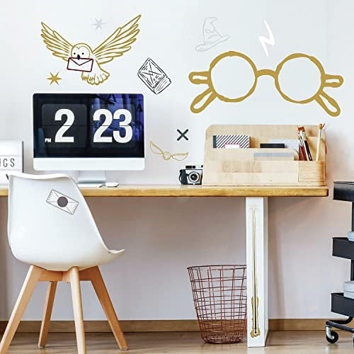 RoomMates RMK4955GM Harry Potter Gözlükleri Dev Soyma ve Çubuk Duvar Çıkartması