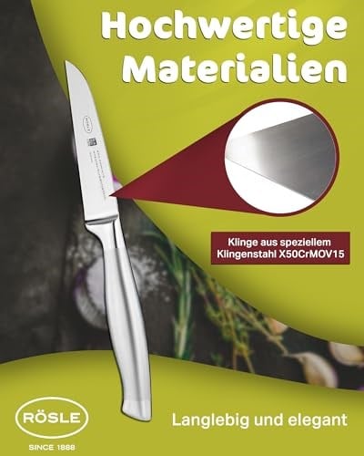 RÖSLE Basic Line Sebze Bıçağı 13715 - Paslanmaz Çelik 9 cm