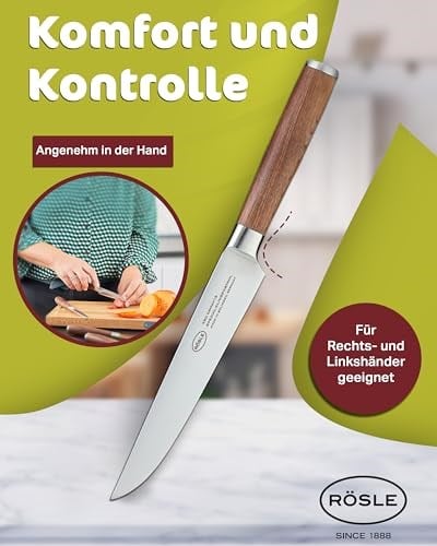 RÖSLE Masterclass Et Bıçağı 12122 - Paslanmaz Çelik 18 cm - Seçenekler: Et bıçağı., Dalgalı kesimli evrensel bıçak., Ekmek bıçağı....