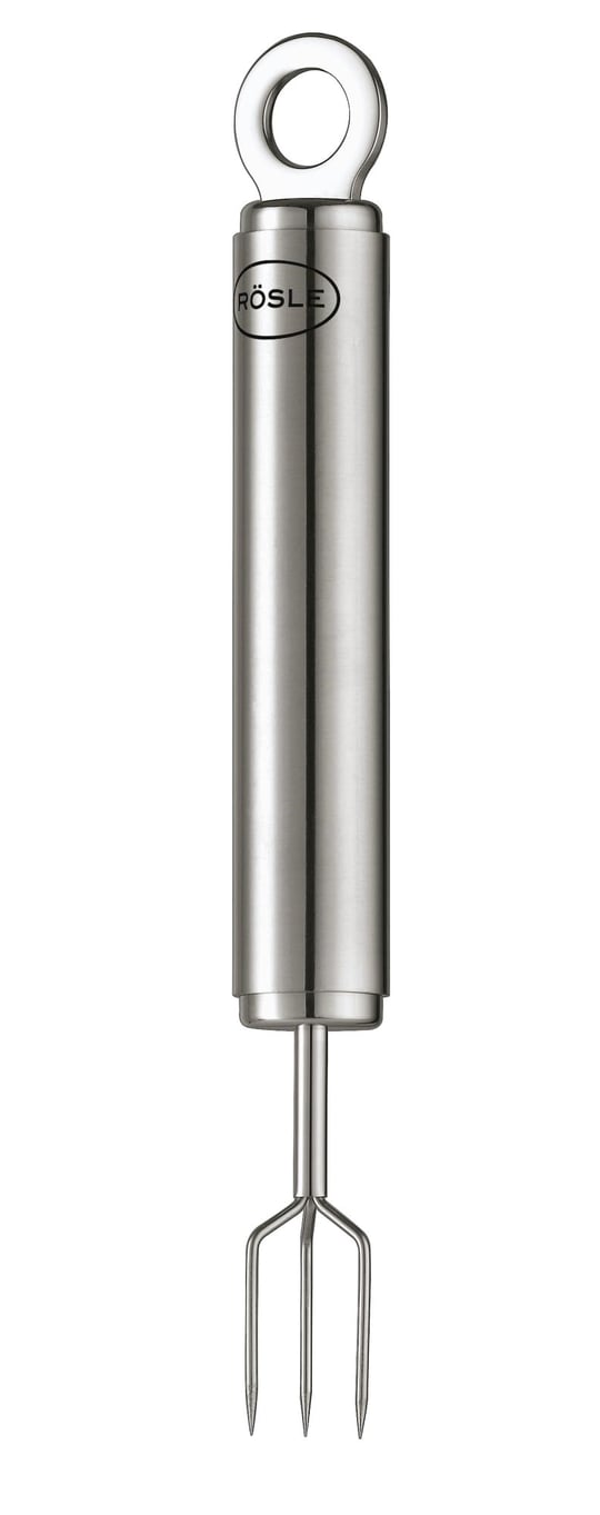 RÖSLE Patates Çatalı 12754 - Paslanmaz Çelik 17 cm, Kulp Uzunluğu 10 cm, Çatalın Üç İnce Ucu, Sıcak Patatesleri Soyarken Güvenli Bir Şekilde Tutar - Seçenekler: Pelüş patates çatalı, patates presi
