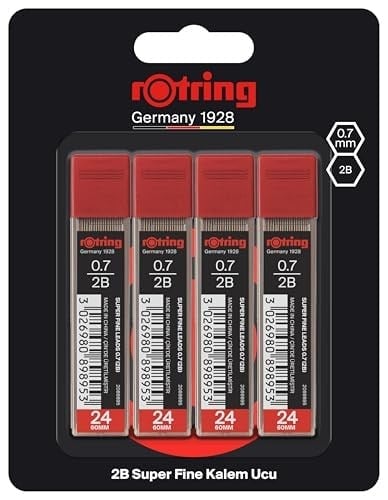 Rotring Super Polimer Kurşun Kalem Ucu (2B), 4lü Paket, 0.7 mm - 2094211