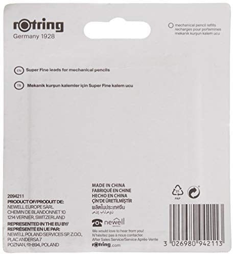 Rotring Super Polimer Kurşun Kalem Ucu (2B), 4lü Paket, 0.7 mm - 2094211