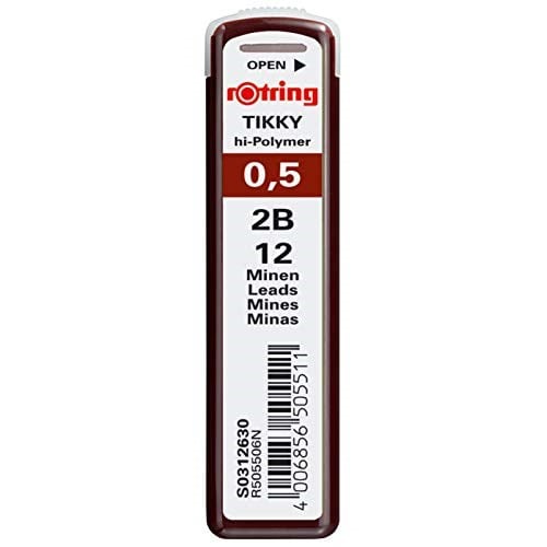 rOtring Tikky Hi-Polymer Mekanik Kurşun Kalem Ucu, 0,5mm, 2B, 0.5 Mm - Seçenekler: 0.5 Mm, 0.70 mm, 0.35 Mm, 0.7 Mm, 0.7 Mm 2li paket, 1.0 Mm...