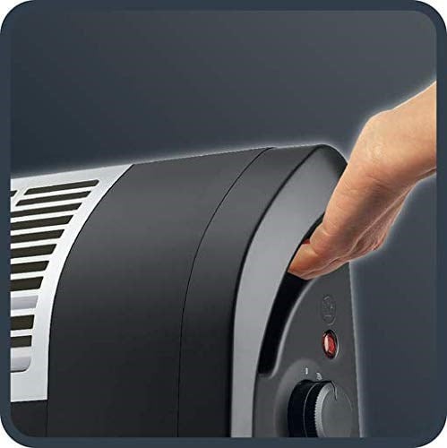 Rowenta IR5010 Dualio 2in1 Fanlı ve Radyant Isıtıcı, Siyah, 2000 Watt Fan Isıtması, 1000 W Radyant Isıtma