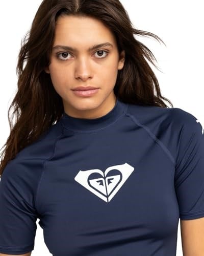 Roxy Damen Whole Hearted-Short Sleeve Rash Vest for Young Women Guard-Shirt