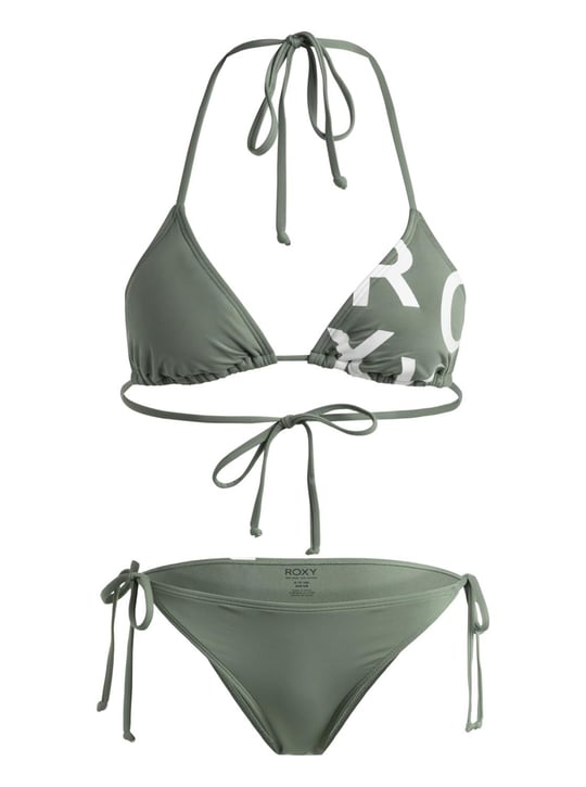 Roxy SD BE CL TIKI TRI REG TS SET Yeşil Kadın Bikini Yeşil M