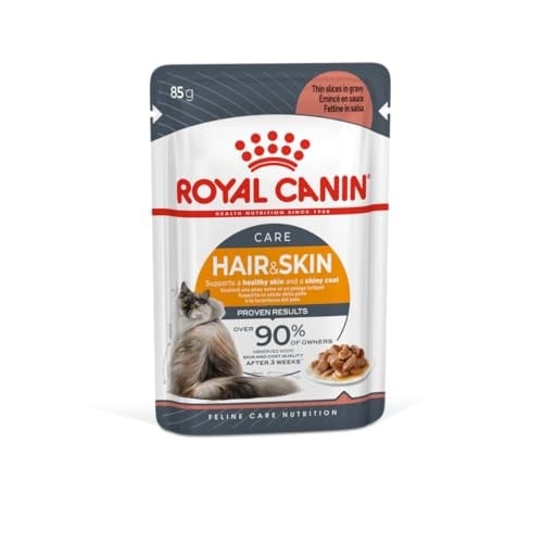 Royal Canin Hair & Skin Gravy Yetişkin Kedi Yaş Maması 12 x 85 Gr - Seçenekler: 12 x 85 grams, 12 x 85gr, 12 x 85 grams (2 paketi)...