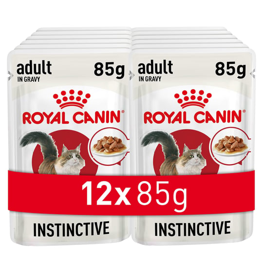 Royal Canin Instinctive Gravy Pouch Yaş Kedi Maması 85 gr x 12 Adet - Seçenekler: 12 x 85gr, 12 x 85gr (2 paketi), Instinctive 7+ Yaş...
