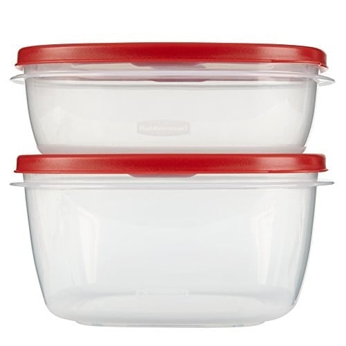 Rubbermaid Easy Find Lids Gıda Saklama Kabı, 4 Parça Set, Kırmızı (1787251)