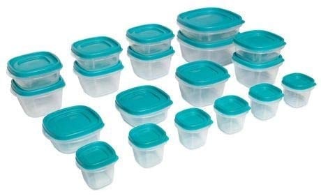 Rubbermaid Food Storage 38 Piece Set with Easy Find Lids, Teal